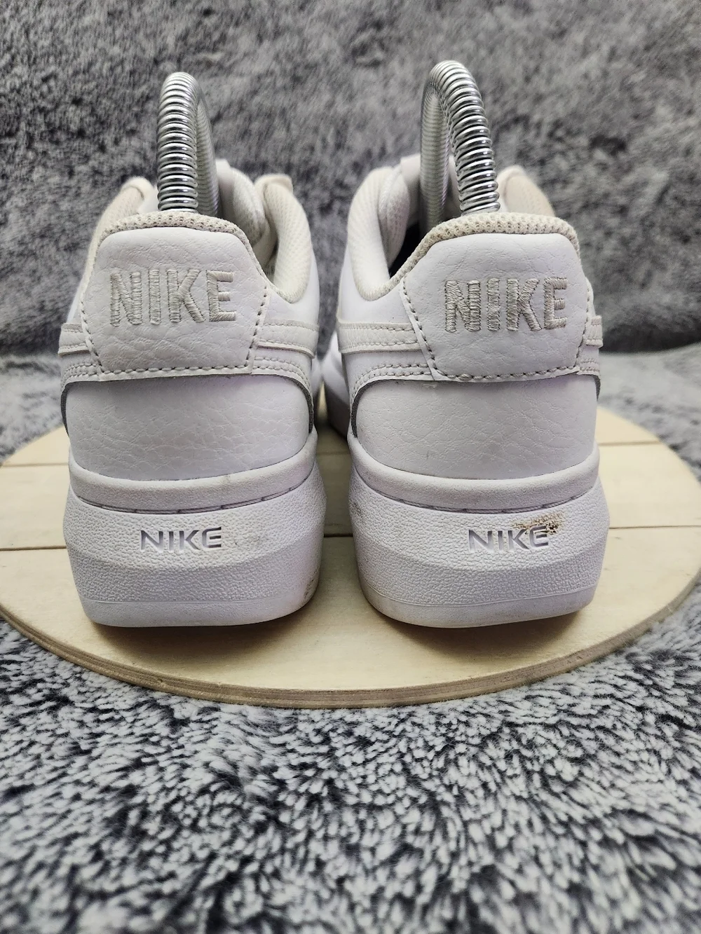 Nike Court Vision Alta Triple White Shoes Women's Size 7.5